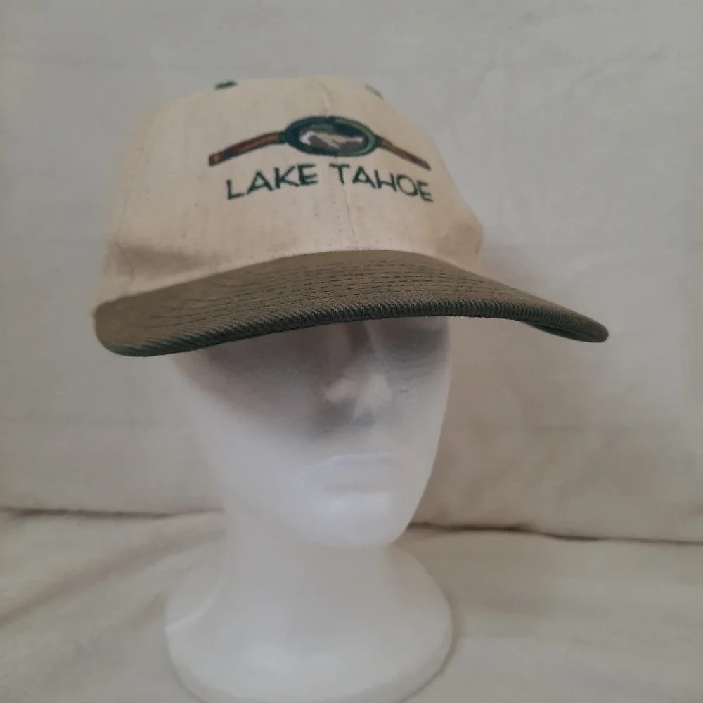 Vintage Lake Tahoe 100% cotton canvas embroidered tourist Dad hat
